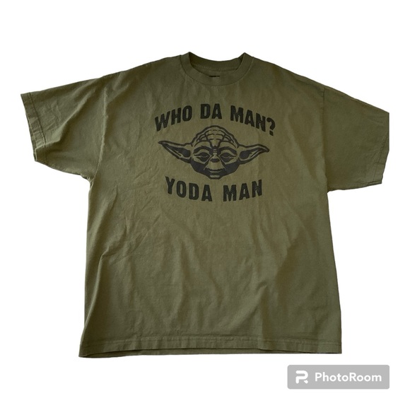 Star Wars Other - Star Wars Yoda Graphic T-shirt Unisex “ Who Da Man? Yoda Man” 2X